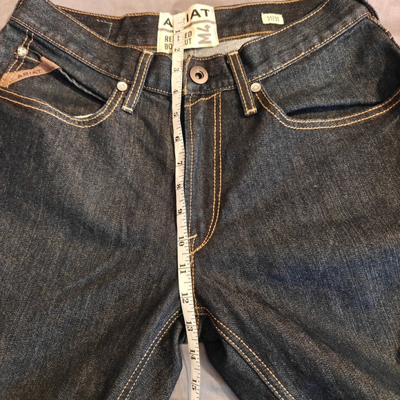Ariat Mens M4 Relaxed Boot Cut Dark Wash Denim Jeans Size 31x30 - Picture 14 of 16